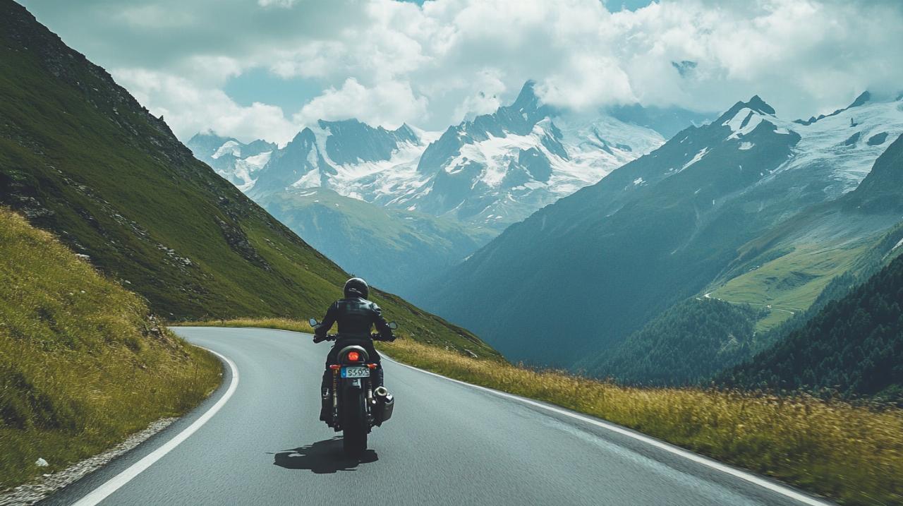 road trip moto les Alpes